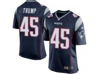 Nike Donald Trump Game Navy Blue Home Youth Jersey - NFL New England Patriots #45