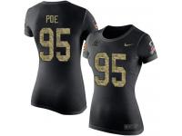 Nike Dontari Poe Black Camo Salute to Service Women's - NFL Carolina Panthers #95 T-Shirt