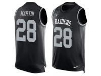 Nike Doug Martin Black Men's Jersey - NFL Oakland Raiders #28 Player Name & Number Tank Top