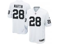 Nike Doug Martin Game White Road Men's Jersey - NFL Oakland Raiders #28