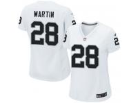 Nike Doug Martin Game White Road Women's Jersey - NFL Oakland Raiders #28