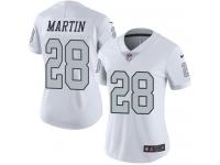 Nike Doug Martin Limited White Women's Jersey - NFL Oakland Raiders #28 Rush Vapor Untouchable