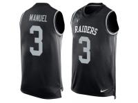 Nike E. J. Manuel Black Men's Jersey - NFL Oakland Raiders #3 Player Name & Number Tank Top