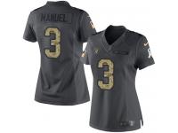 Nike E. J. Manuel Limited Black Women's Jersey - NFL Oakland Raiders #3 2016 Salute to Service