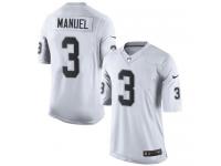 Nike E. J. Manuel Limited White Road Men's Jersey - NFL Oakland Raiders #3