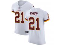 Nike Earnest Byner Elite White Road Men's Jersey - NFL Washington Redskins #21 Vapor Untouchable