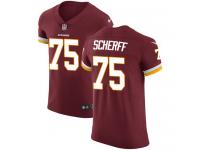 Nike Elite Brandon Scherff Burgundy Red Men's Jersey - Washington Redskins #75 NFL Vapor Untouchable Home