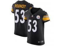 Nike Elite Maurkice Pouncey Black Men's Jersey - Pittsburgh Steelers #53 NFL Vapor Untouchable Home