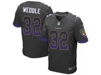 Nike Eric Weddle Elite Black Alternate Men's Jersey - NFL Baltimore Ravens #32 Drift Fashion
