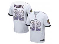 Nike Eric Weddle Elite White Road Men's Jersey - NFL Baltimore Ravens #32 Drift Fashion