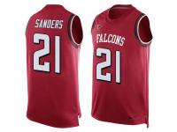 Nike Falcons #21 Deion Sanders Red Team Color Men Stitched NFL Tank Top