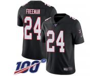 Nike Falcons #24 Devonta Freeman Black Alternate Men's Stitched NFL 100th Season Vapor Limited Jersey