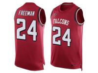 Nike Falcons #24 Devonta Freeman Red Team Color Men Stitched NFL Tank Top