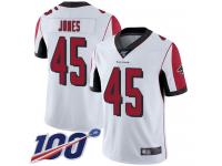 Nike Falcons #45 Deion Jones White Men's Stitched NFL 100th Season Vapor Limited Jersey