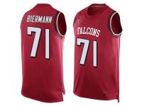 Nike Falcons #71 Kroy Biermann Red Team Color Men Stitched NFL Tank Top