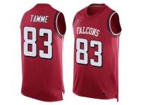 Nike Falcons #83 Jacob Tamme Red Team Color Men Stitched NFL Tank Top