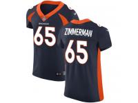 Nike Gary Zimmerman Elite Navy Blue Alternate Men's Jersey - NFL Denver Broncos #65 Vapor Untouchable