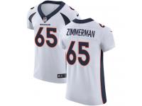 Nike Gary Zimmerman Elite White Road Men's Jersey - NFL Denver Broncos #65 Vapor Untouchable