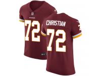 Nike Geron Christian Elite Burgundy Red Home Men's Jersey - NFL Washington Redskins #72 Vapor Untouchable