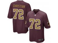 Nike Geron Christian Game Burgundy Red Alternate Men's Jersey - NFL Washington Redskins #72 80th Anniversary