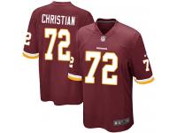 Nike Geron Christian Game Burgundy Red Home Men's Jersey - NFL Washington Redskins #72