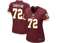 Nike Geron Christian Game Burgundy Red Home Women's Jersey - NFL Washington Redskins #72