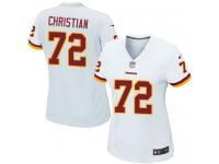 Nike Geron Christian Game White Road Women's Jersey - NFL Washington Redskins #72