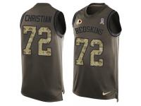 Nike Geron Christian Green Men's Jersey - NFL Washington Redskins #72 Salute to Service Tank Top