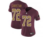 Nike Geron Christian Limited Burgundy Red Alternate Women's Jersey - NFL Washington Redskins #72 Vapor Untouchable 80th Anniversary