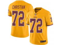 Nike Geron Christian Limited Gold Men's Jersey - NFL Washington Redskins #72 Rush Vapor Untouchable