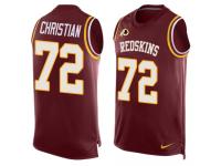 Nike Geron Christian Red Men's Jersey - NFL Washington Redskins #72 Player Name & Number Tank Top