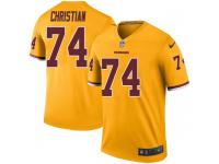 Nike Geron Christian Washington Redskins Men's Legend Vapor Untouchable Gold Color Rush Jersey