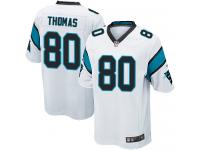 Nike Ian Thomas Game White Road Youth Jersey - NFL Carolina Panthers #80