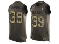 Nike Ibraheim Campbell Green Men's Jersey - NFL Houston Texans #39 Salute to Service Tank Top