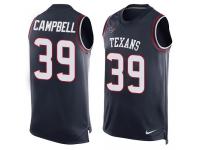 Nike Ibraheim Campbell Navy Blue Men's Jersey - NFL Houston Texans #39 Player Name & Number Tank Top