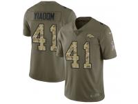 Nike Isaac Yiadom Limited Olive Camo Men's Jersey - NFL Denver Broncos #41 2017 Salute to Service