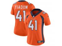 Nike Isaac Yiadom Limited Orange Home Women's Jersey - NFL Denver Broncos #41 Vapor Untouchable