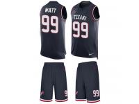 Nike J.J. Watt Navy Blue Men's Jersey - NFL Houston Texans #99 Tank Top Suit