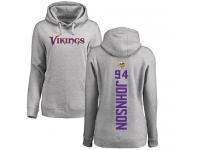 Nike Jaleel Johnson Ash Backer Women's - NFL Minnesota Vikings #94 Pullover Hoodie