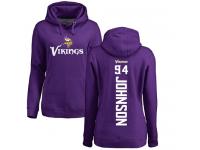 Nike Jaleel Johnson Purple Backer Women's - NFL Minnesota Vikings #94 Pullover Hoodie