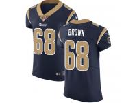 Nike Jamon Brown Elite Navy Blue Home Men's Jersey - NFL Los Angeles Rams #68 Vapor Untouchable