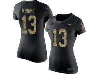 Nike Jarius Wright Black Camo Salute to Service Women's - NFL Carolina Panthers #13 T-Shirt