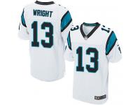 Nike Jarius Wright Elite White Road Men's Jersey - NFL Carolina Panthers #13