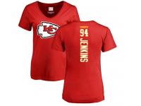 Nike Jarvis Jenkins Red Backer Women's - NFL Kansas City Chiefs #94 T-Shirt