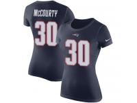 Nike Jason McCourty Navy Blue Rush Pride Name & Number Women's - NFL New England Patriots #30 T-Shirt