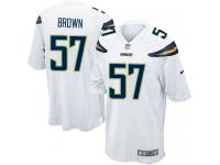 Nike Jatavis Brown Game White Road Youth Jersey - NFL Los Angeles Chargers #57