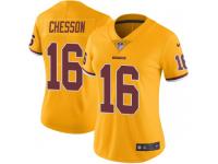 Nike Jehu Chesson Washington Redskins Women's Limited Gold Color Rush Jersey