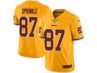 Nike Jeremy Sprinkle Washington Redskins Youth Limited Gold Color Rush Jersey