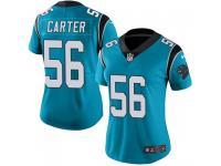 Nike Jermaine Carter Jr. Carolina Panthers Women's Limited Blue Alternate Vapor Untouchable Jersey