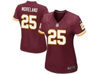 Nike Jimmy Moreland Washington Redskins Women's Game Burgundy Team Color Jersey